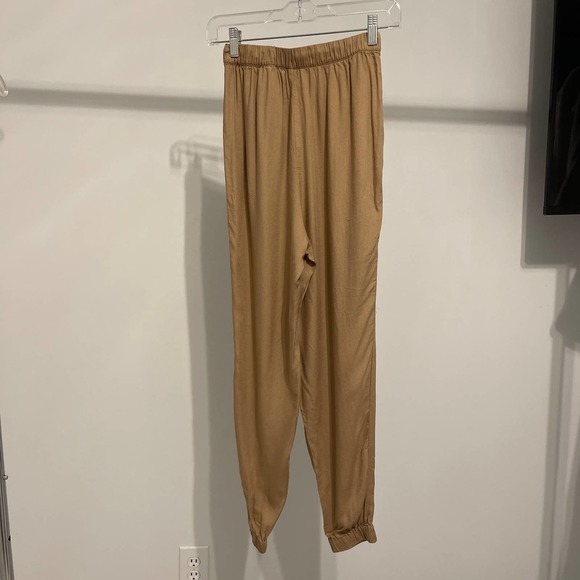Divided by H&M Brown Elastic Waist Drawstring Joggers Size 2 Pre-owned - Picture 3 of 6